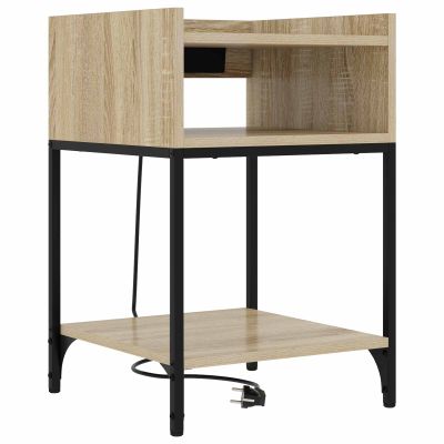 vidaXL Nočný stolík Sonoma dub 40 x 40 x 61 cm Kompozitné drevo