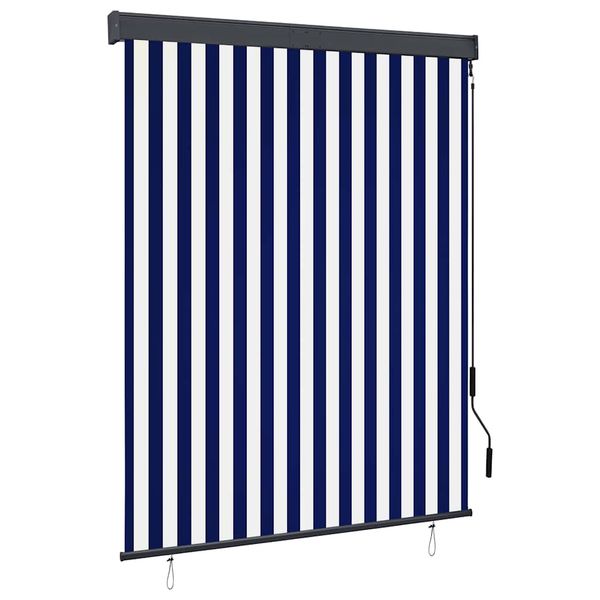 vidaXL Vonkajšia zatemňovacia roleta 140x250 cm modrá a biela