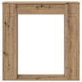 vidaXL Rám krbu Dub artisan 100 x 20 x 100 cm Kompozitné drevo