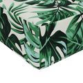 vidaXL Vankúš na vonkajšiu pohovku Polyester Vzor s listami 60 x 60 cm