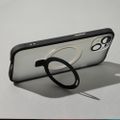 Magnetické puzdro s krúžkom pre iPhone 15 Plus 6,7" čierne