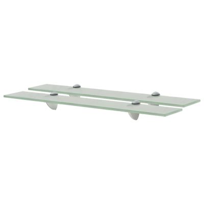 vidaXL Nástenná polička 2 ks sklo 60x10 cm 8 mm
