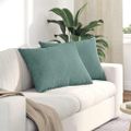 vidaXL Vankúše na pohovku 2 pcs Morská zelená 70 x 50 cm