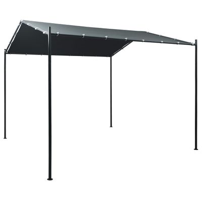 vidaXL Altánok/prístrešok/stan/baldachýn 3x3 m, oceľ, antracitový