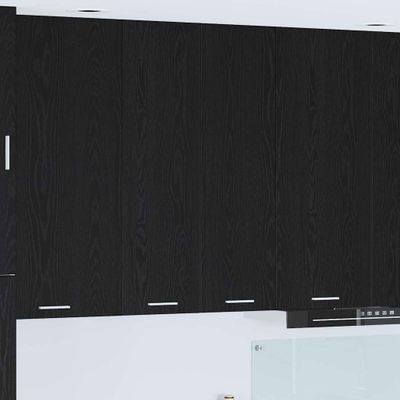 vidaXL Závesná skrinka Čierny dub 60 x 31 x 100 cm Kompozitné drevo