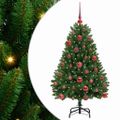 vidaXL Umelý Sklápací Vianočný Stromček Zelená 120 cm PVC a oceľ