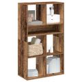 vidaXL Knižnica staré drevo 66x31x112 cm kompozitné drevo
