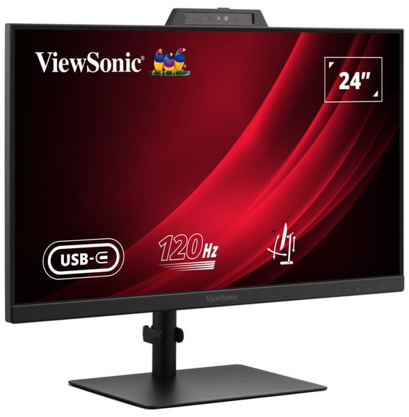 ViewSonic VG2441V 24" 16:9 1920 x 1080 FHD SuperClear® IPS , 120Hz, HDMI, DP, Webcam, mikrofon, USB, Speakers LED monitor, 23,8", IPS, 1920×1080, 16:9, 4ms, 250cd/m2, HDMI, DisplayPort, 2× USB-C, 2× USB, PIVOT, repro, webkamera, mikrofon,