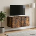 vidaXL Nástenná TV skrinka Nástenný Dymový dub 59,5 x 41 x 30 cm