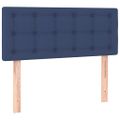 vidaXL Posteľný rám boxspring s matracom modrý 90x190 cm látka