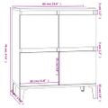 vidaXL Komoda hnedý dub 60x35x70 cm spracované drevo