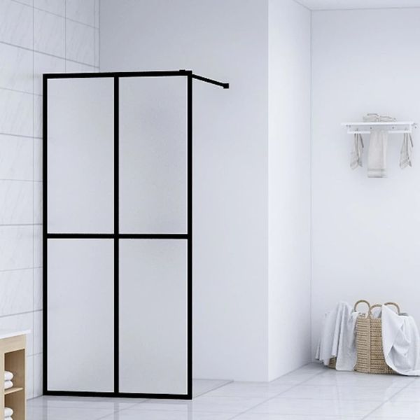 vidaXL Sprchová zástena walk-in, matné tvrdené sklo 90x195 cm