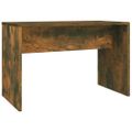 vidaXL Sada toaletného stolíka dymový dub 86,5x35x136 cm