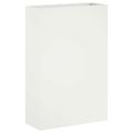 vidaXL Záhradný kvetináč 2 ks Biela 40 x 20 x 75 cm