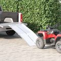 vidaXL Ramp for wheelchair 270 kg Strieborná 270 kg Hliník