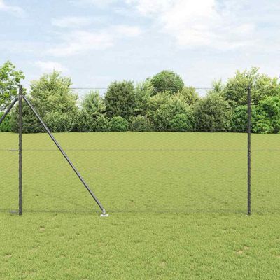 vidaXL Exteriérový hexagonálny plot s prístupovým stĺpikom 10 x 1,5 m