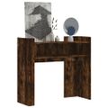 vidaXL Konzolový stolík dymový dub 100x35x90 cm kompozitné drevo