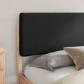 vidaXL Rám postele s čalúneným čelom Čierna 200 x 200 cm