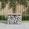 vidaXL Záhradná lavička gabiónový dizajn 63x31,5x42cm masívna borovica