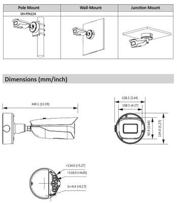 Dahua Ultra IP Kamera IPC-HFW7442H-ZFR-2712F-DC12AC24V