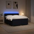 vidaXL Posteľ boxspring s matracom Čierna 200 x 200 cm Látka