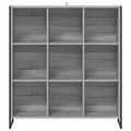 vidaXL Knižnica 99.5 x 30 x 108.5 cm Kompozitné drevo Sivý Sonoma