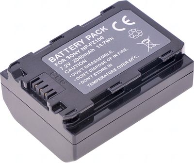 Batéria T6 power Sony NP-FZ100, 2040mAh, 14,7Wh, čierna