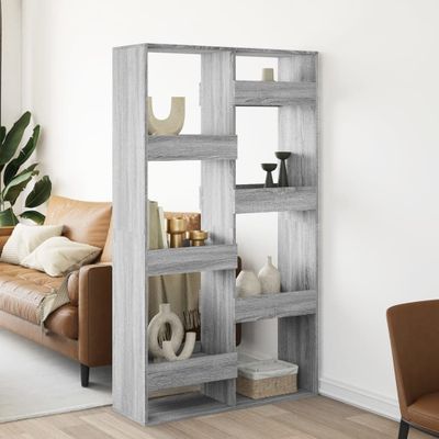 vidaXL Deliaca stena sivá sonoma 100x33x175 cm kompozitné drevo