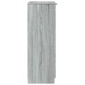vidaXL Botník sivý dub sonoma 59x35x100 cm spracované drevo