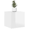 vidaXL Nástenné TV skrinky 4 ks lesklé biele 30,5x30x30 cm