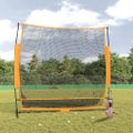 vidaXL Golfová tréningová sieť čierno-oranžová 215x107x216cm polyester