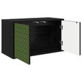 vidaXL Nástenný TV kabinet GELEEN 69 x 33 x 40 cm Čierny dub