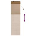 vidaXL Roleta Hnedá 60 x 220 cm Bambus