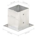 vidaXL Kotvy na stĺpiky 4 ks 121 mm galvanizovaný kov