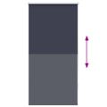 vidaXL Zatemňovacia roleta 64,4x120 cm, šírka látky 60 cm, námornícka modrá