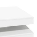 vidaXL Konferenčný stolík otočný o 360 stupňov biely 90x90x34,5 cm