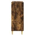 vidaXL Zásuvkový kabinet Dymový dub 33 x 34,5 x 90 cm Kompozitné drevo