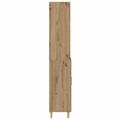 vidaXL Highboard Remeselný dub 69,5 x 32,5 x 180 cm Kompozitné drevo