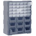 vidaXL Organizér s 39 zásuvkami 38x16x47 cm