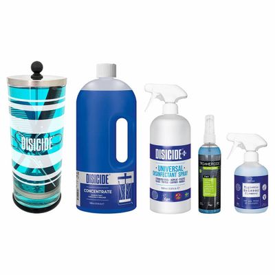 Základná dezinfekčná sada pre barber shopy DISICIDE Barbershop essential disinfection kit