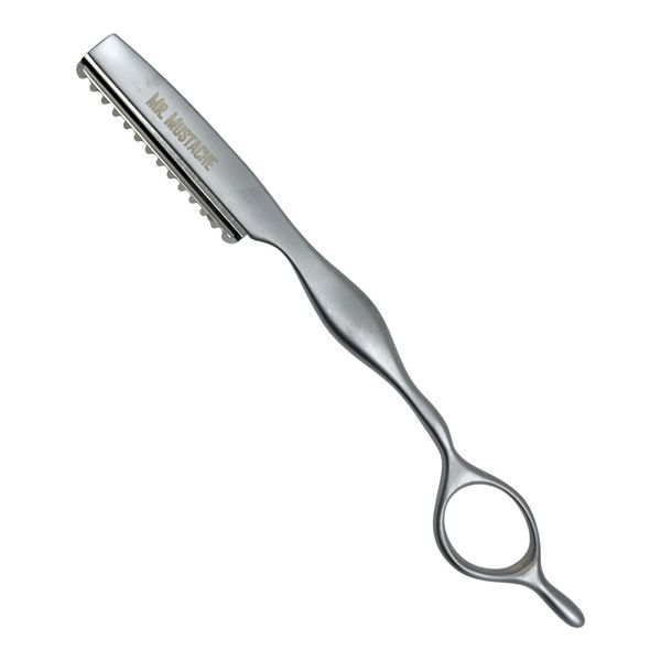 Efilačná britva na zrezávanie vlasov MR. MUSTACHE Styling razor Silver