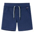 vidaXL Detské kraťasy so šnúrkou tmavomodré 104