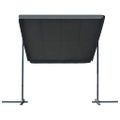 vidaXL Prístrešok s výsuvnou strechou 350x253x196 cm, antracitový