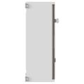 vidaXL Ovládacia skriňa Sivá 57 x 23 x 60 cm ABS plast