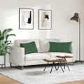 vidaXL Vankúše na pohovku 2 pcs Tmavozelená 80 x 40 cm