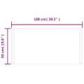 vidaXL LED kúpeľňové zrkadlo 100x50 cm