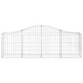 vidaXL Oblúkový gabionový kôš 200x30x60/80 cm pozinkované železo