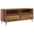 vidaXL TV skrinka so zásuvkou Staré drevo 100 x 34,5 x 44,5 cm