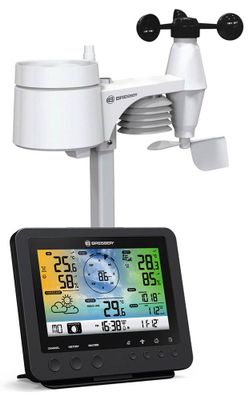 Meteorologická stanica Bresser 5v1 s Wi-Fi a farebným displejom, čierna