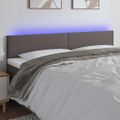 VidaXL Čelo postele sivé 160x5x78/88 cm umelá koža